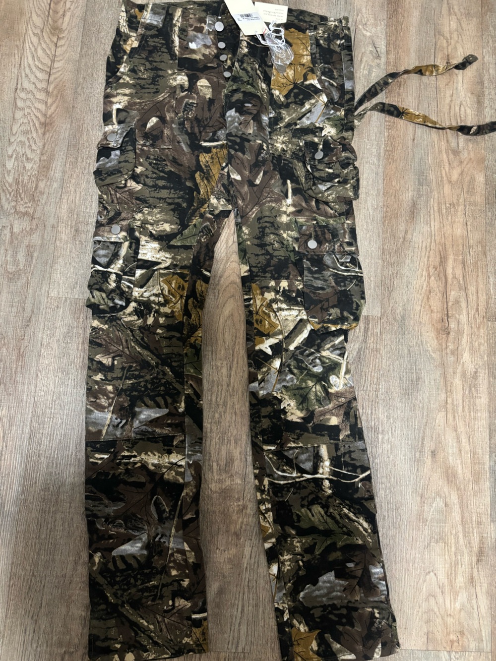 MNML Men's Camo Cargo Pants in Brown, Green & Black
